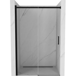 Mexen Omega toló zuhanyajtó 140 cm, átlátszó, fekete 825-140-000-70-00