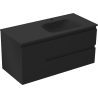 Mexen Orio dulap de baie 100 cm cu lavoar Vela dreapta, 2S, 1D, negru mat - 91A13-10047-3-BBFFF71-W23P71
