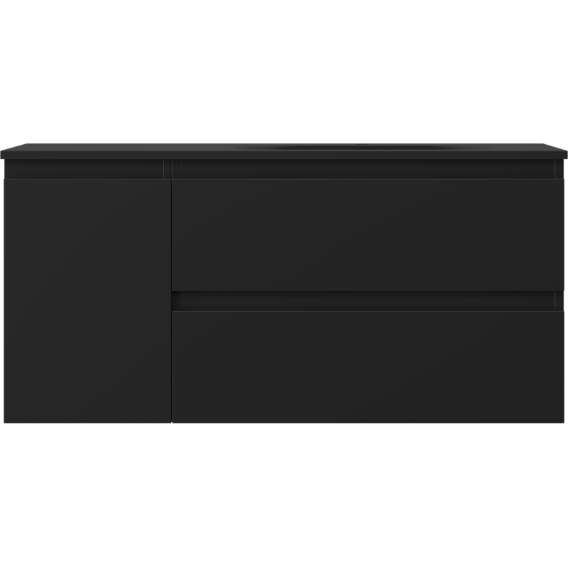 Mexen Orio dulap de baie 100 cm cu lavoar Vela dreapta, 2S, 1D, negru mat - 91A13-10047-3-BBFFF71-W23P71