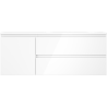 Mexen Orio dulap baie 120 cm cu lavoar Vela dreapta, 2S, 1D, alb lucios - 91A13-12047-3-BBFFF00-W23P00