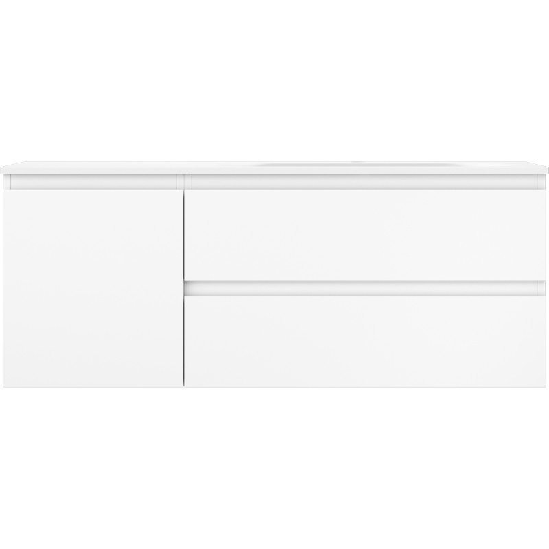 Mexen Orio dulap baie 120 cm cu lavoar Vela dreapta, 2S, 1D, alb mat - 91A13-12047-3-BBFFFF01-W23P01