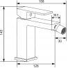 Mexen Uno baterie bideu cromată - 71420-00