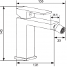 Mexen Uno baterie pentru bideu crom - 71420-00