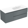 Mexen Orio dulap de baie 120 cm cu lavoar Vela dreapta, 2S, 1D, grafit mat/alb mat - 91A13-12047-3-BBFFF66-W23P01
