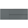 Mexen Orio 120 cm-es fürdőszobaszekrény Vela jobbos mosdóval, 2S, 1D, grafit matt/fehér matt - 91A13-12047-3-BBFFF66-W23P01