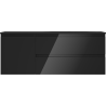 Mexen Orio dulap baie 120 cm cu chiuvetă Vela dreapta, 2S, 1D, negru lucios/negru mat - 91A13-12047-3-BBFFF70-W23P71