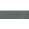 Mexen Orio dulap de baie 160 cm cu lavoar Vela dreapta, 2S, 1D, grafit mat/alb mat - 91A13-16047-3-BBFFF66-W23P01