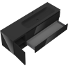 Mexen Orio dulap baie 160 cm cu lavoar Vela dreapta, 2S, 1D, negru lucios/negru mat - 91A13-16047-3-BBFFF70-W23P71