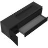 Mexen Orio dulap baie 160 cm cu chiuvetă Vela dreaptă, 2S, 1D, negru mat - 91A13-16047-3-BBFFF71-W23P71