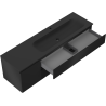 Mexen Orio dulap baie 160 cm cu lavoar Vela dreapta, 2S, 1D, negru mat - 91A13-16047-3-BBFFF71-W23P71