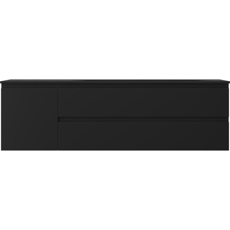 Mexen Orio dulap baie 160 cm cu lavoar Vela dreapta, 2S, 1D, negru mat - 91A13-16047-3-BBFFF71-W23P71