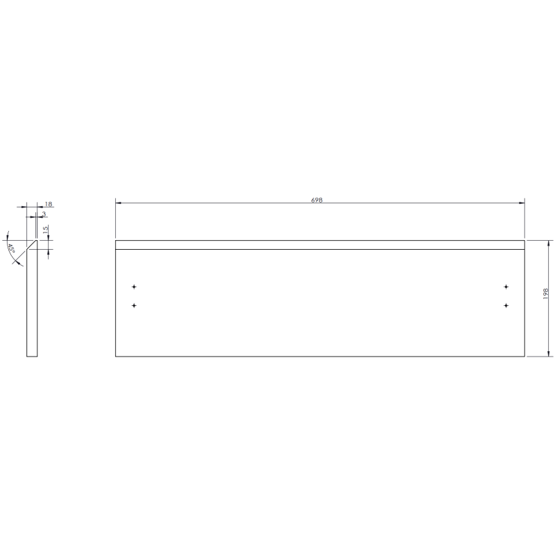 Mexen Rivel dulap baie 100 cm cu lavoar Vela stângă, 2S, 1D, canelat, gri mat/alb mat - 91A23-10047-3-BBFFF62-W23L01