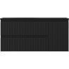 Mexen Rivel dulap pentru baie 100 cm cu chiuvetă Vela stânga, 2S, 1D, canelat, negru mat - 91A23-10047-3-BBFFF71-W23L71