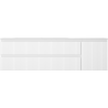 Mexen Rivel dulap baie 160 cm cu lavoar Vela stânga, 2S, 1D, riflat, alb mat - 91A23-16047-3-BBFFF01-W23L01