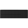 Mexen Rivel dulap baie 160 cm cu lavoar Vela stânga, 2S, 1D, canelat, negru mat - 91A23-16047-3-BBFFF71-W23L71