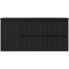 Mexen Rivel dulap baie 120 cm cu lavoar Vela drept, 2S, 1D, riflată, negru mat - 91A23-10047-3-BBFFF71-W23P71