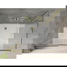 Mexen Omega cabină de duș extensibilă 130 x 80 cm, transparent, Aurie + cadă de duș Flat - 825-130-080-50-00-4010