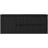 Mexen Rivel dulap baie 120 cm cu lavoar Vela dreapta, 2S, 1D, ripsat, negru mat - 91A23-12047-3-BBFFF71-W23P71