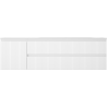 Mexen Rivel dulap baie 160 cm cu chiuvetă Vela dreapta, 2S, 1D, canelată, alb mat - 91A23-16047-3-BBFFF01-W23P01