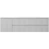 Mexen Rivel dulap baie 160 cm cu lavoar Vela dreapta, 2S, 1D, cu relief, gri/alb mat - 91A23-16047-3-BBFFF62-W23P01