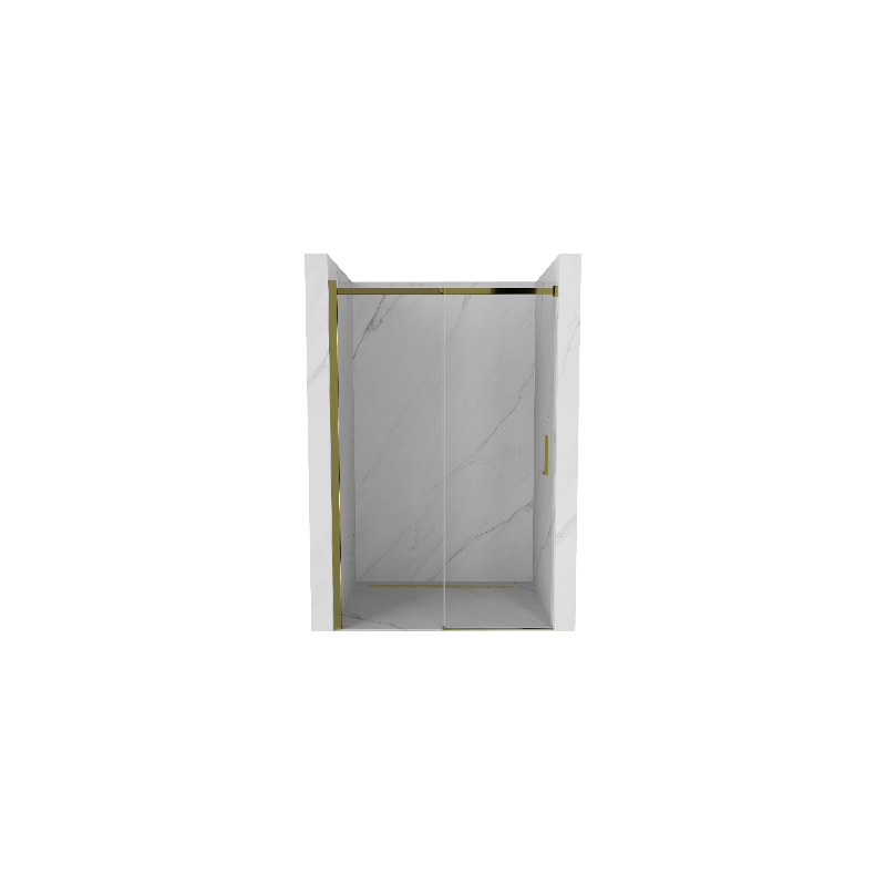 Mexen Omega uși de duș glisante 100 cm, transparente, aurii - 825-100-000-50-00