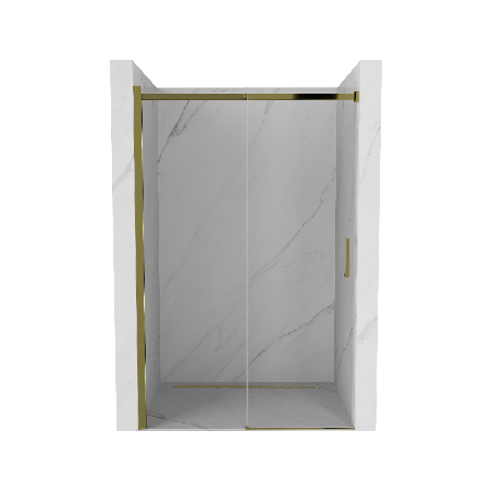 Mexen Omega uși de duș glisante 100 cm, transparente, aurii - 825-100-000-50-00