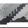 Mexen Pretoria cabină de duș cu balamale 100 x 110 cm, Transparent, Crom + cadă pentru duș Flat - 852-100-110-01-00-4010