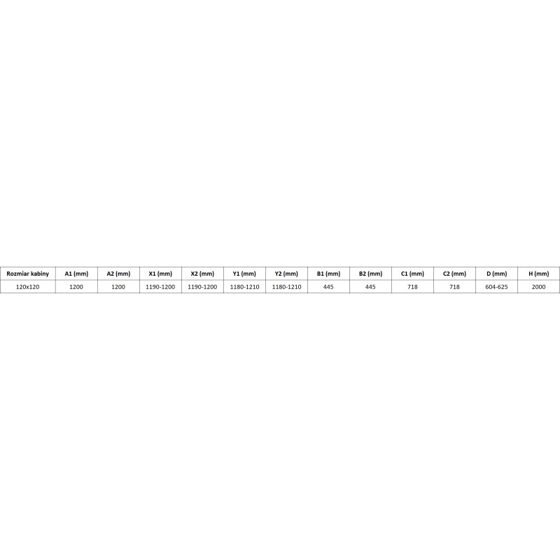 Mexen Rox Duo tolóajtós zuhanykabin, 120 x 120 cm, átlátszó, matt réz - 8C2D-120-120-65-00