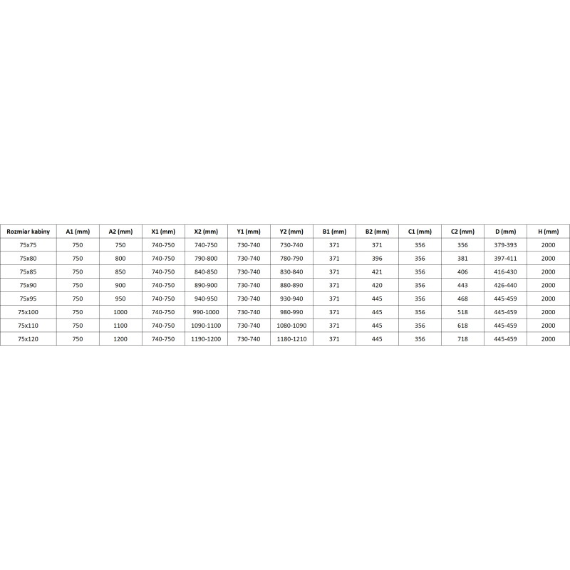 Mexen Rox Duo tolóajtós zuhanykabin 95 x 75 cm, átlátszó, gun gray matt - 8C2D-095-075-66-00