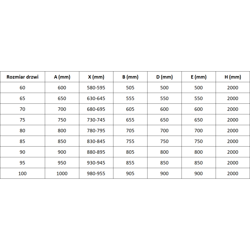 Mexen Mist-B nyíló zuhanyajtó balos 70 cm, fekete keret, fekete - 8A2-070-000-70-70-L