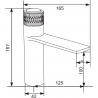 Mexen Zero+ baterie chiuvetă, auriu - 71600-50