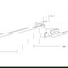 Mexen Asis törölköző fogas, Króm - 7017624-00