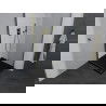 Mexen Pretoria cabină de duș batantă 100 x 100 cm, transparentă, aurie + cădiță Flat, neagră - 852-100-100-50-00-4070G