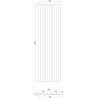 Mexen Lam-B fali lamellák 275 x 30 cm, 4 mm HDF lap, technikai furnér, Ezüst Dió - S100-275307-3015-009