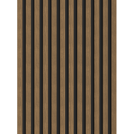 Mexen Lam-B lamele de perete 275 x 30 cm, placă HDF 4 mm, furnir tehnic, Nuc Natural - S100-275307-3015-016
