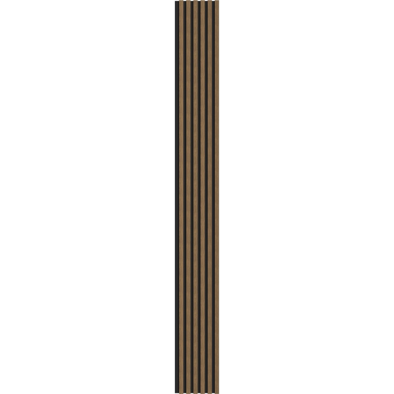 Mexen Lam-B lamele de perete 275 x 30 cm, placă HDF 4 mm, furnir tehnic, Nuc Natural - S100-275307-3015-016
