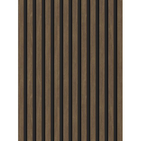 Mexen Lam-B fali lamellák 275 x 30 cm, 4 mm HDF lap, műszaki furnér, Kakaó dió - S100-275307-3015-018