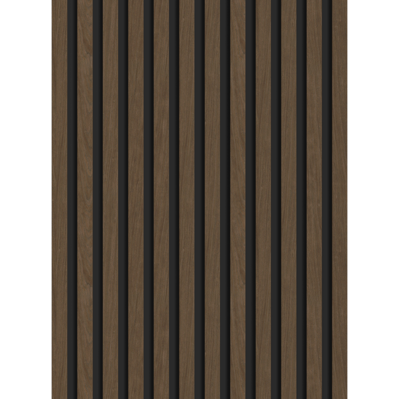 Mexen Lam-B fali lamellák 275 x 30 cm, 4 mm HDF lemez, technikai furnér, Espresso dió - S100-275307-3015-019