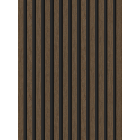 Mexen Lam-B fali lamellák 275 x 30 cm, 4 mm HDF lemez, technikai furnér, Espresso dió - S100-275307-3015-019