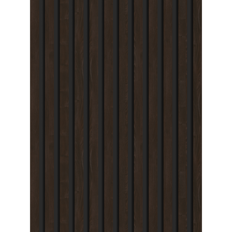 Mexen Lam-B fali panelek 275 x 30 cm, 4 mm HDF lemez, műszaki furnér, Barna Ében - S100-275307-3015-022