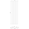 Mexen Lam-B fali panelek 275 x 30 cm, 4 mm HDF lemez, technikai furnér, Fekete Ezüst Tölgy - S100-275307-3015-025
