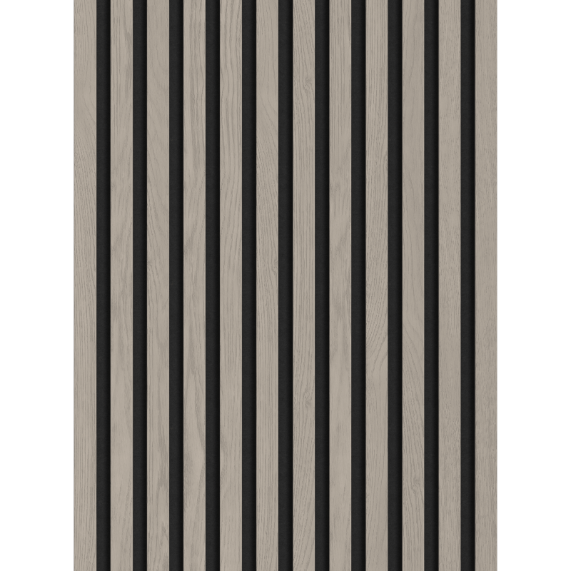 Mexen Lam-F akusztikus falécek 275 x 30 cm, 8 mm filc, műszaki furnér, Hamuszürke Tölgy - S105-275307-3015-005