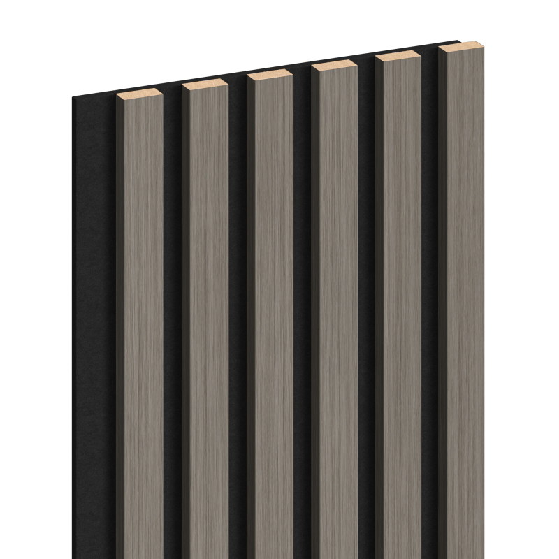 Mexen Lam-F lamele de perete acustice 275 x 30 cm, fetru 8 mm, furnir tehnic, Stejar Oțel - S105-275307-3015-006
