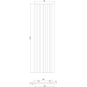 Mexen Lam-F akusztikus falécek 275 x 30 cm, 8 mm-es filc, technikai furnér, Ezüst Dió - S105-275307-3015-009
