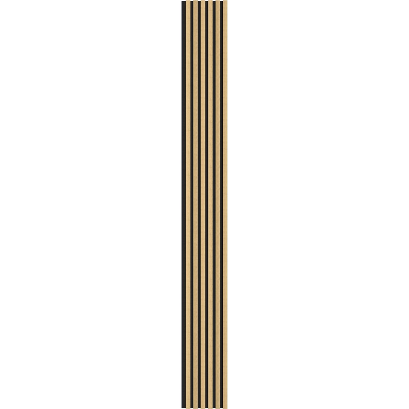 Mexen Lam-F akusztikus falécek 275 x 30 cm, filc 8 mm, technikai furnér, Természetes Bambusz - S105-275307-3015-011