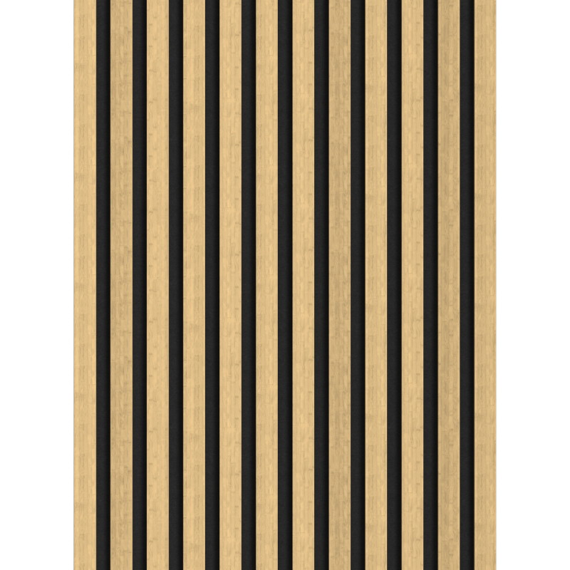 Mexen Lam-F șipci de perete acustice 275 x 30 cm, fetru 8 mm, furnir tehnic, Bambus Natural - S105-275307-3015-011