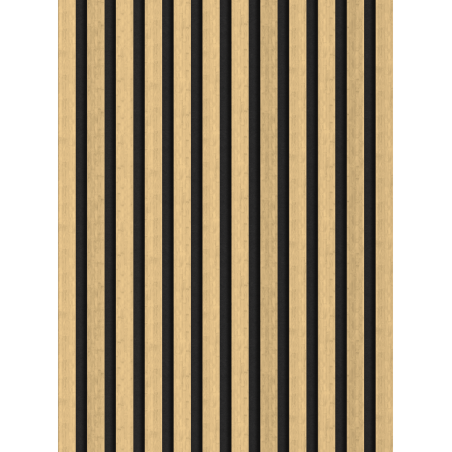 Mexen Lam-F șipci de perete acustice 275 x 30 cm, fetru 8 mm, furnir tehnic, Bambus Natural - S105-275307-3015-011