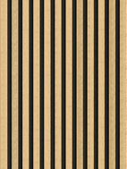 Mexen Lam-F akusztikus falécek 275 x 30 cm, filc 8 mm, technikai furnér, Természetes Bambusz - S105-275307-3015-011