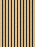 Mexen Lam-F șipci de perete acustice 275 x 30 cm, fetru 8 mm, furnir tehnic, Bambus Natural - S105-275307-3015-011