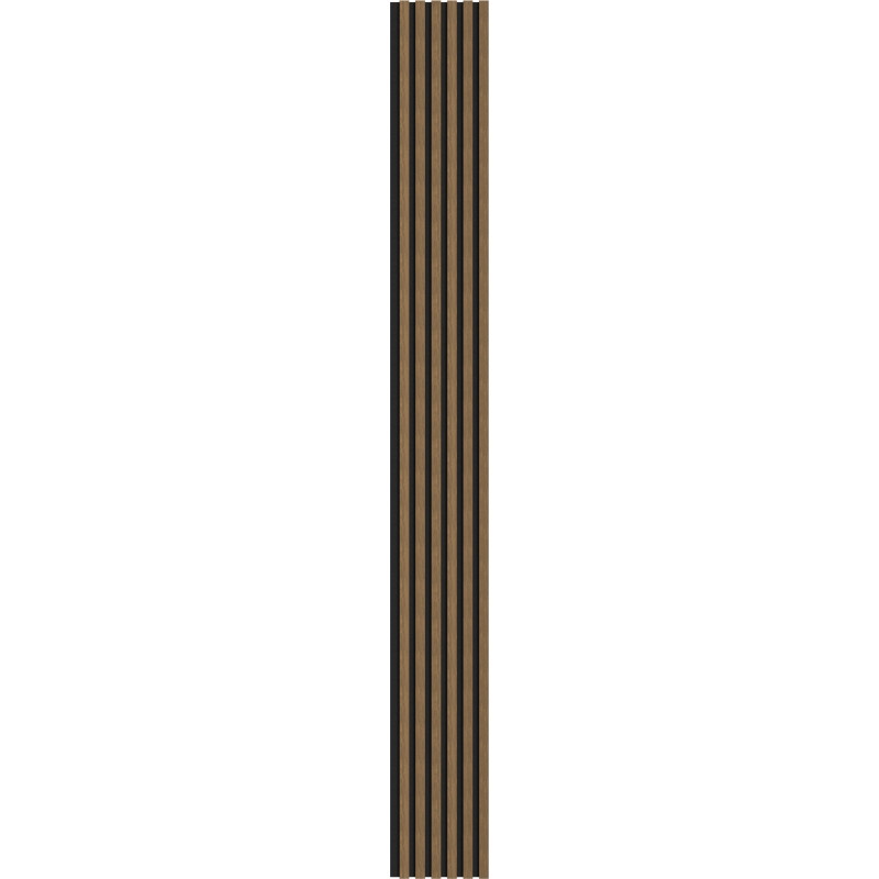 Mexen Lam-F lamelele de perete acustice 275 x 30 cm, fetru 8 mm, furnir tehnic, Nuc Natural - S105-275307-3015-016